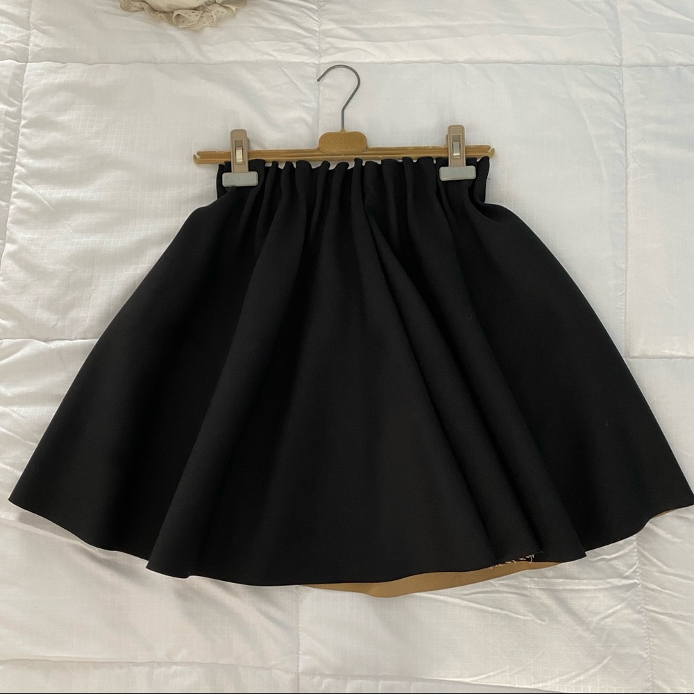 Zara Black Circle Mini Skirt